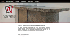 Desktop Screenshot of natur-stein-werk.de